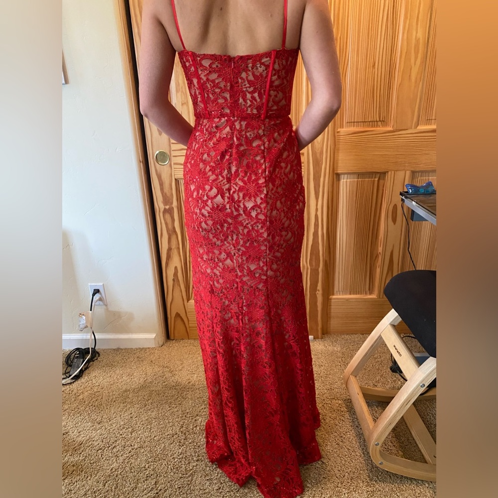 Long Red Dress